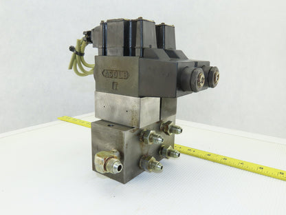 Daikin JSO-G02-2BA-20-N 4/3 Way Solenoid Operated Valve Check Manifold Bank