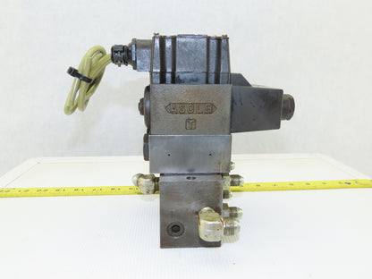 Daikin JSO-G02-2BA-20-N 4/3 Way Solenoid Operated Valve Check Manifold Bank