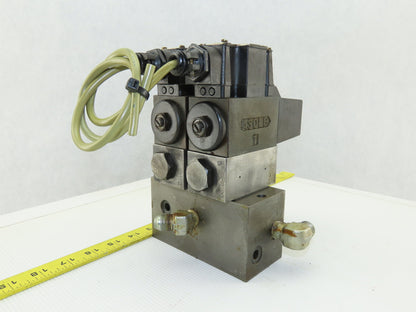 Daikin JSO-G02-2BA-20-N 4/3 Way Solenoid Operated Valve Check Manifold Bank