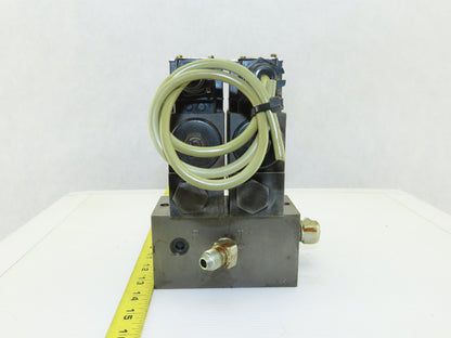 Daikin JSO-G02-2BA-20-N 4/3 Way Solenoid Operated Valve Check Manifold Bank