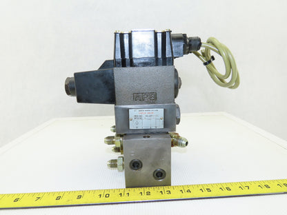 Daikin JSO-G02-2BA-20-N 4/3 Way Solenoid Operated Valve Check Manifold Bank