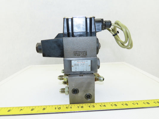 Daikin JSO-G02-2BA-20-N 4/3 Way Solenoid Operated Valve Check Manifold Bank
