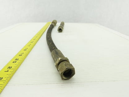 Parker 451AR-6 FF371-6EP 3/8" NPT Quick Connect 3000 PSI Hydraulic Hose 25" OAL