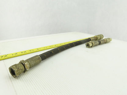 Parker 451AR-6 FF371-6EP 3/8" NPT Quick Connect 3000 PSI Hydraulic Hose 25" OAL