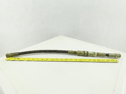 Parker 451AR-6 FF371-6EP 3/8" NPT Quick Connect 3000 PSI Hydraulic Hose 25" OAL