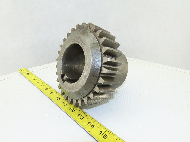 150mm OD x 40mm Wide 28T 17mm Pitch Spur Gear 70mm Bore 110mm Bore Length