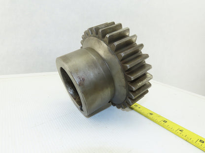 150mm OD x 40mm Wide 28T 17mm Pitch Spur Gear 70mm Bore 110mm Bore Length