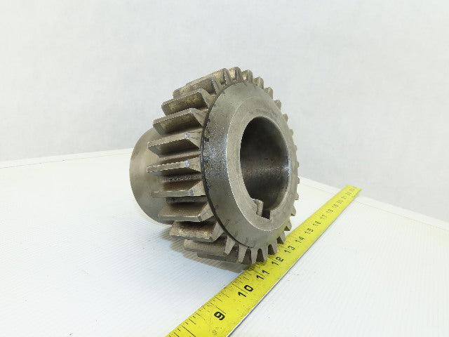 150mm OD x 40mm Wide 28T 17mm Pitch Spur Gear 70mm Bore 110mm Bore Length