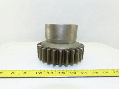 150mm OD x 40mm Wide 28T 17mm Pitch Spur Gear 70mm Bore 110mm Bore Length