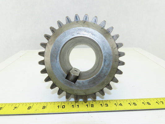 150mm OD x 40mm Wide 28T 17mm Pitch Spur Gear 70mm Bore 110mm Bore Length