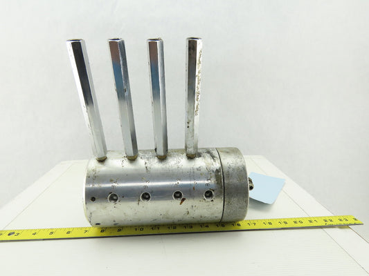 Kitako MT4-170 Hydraulic Spindle Motor 9 Port 60mm Bore From CNC Lathe