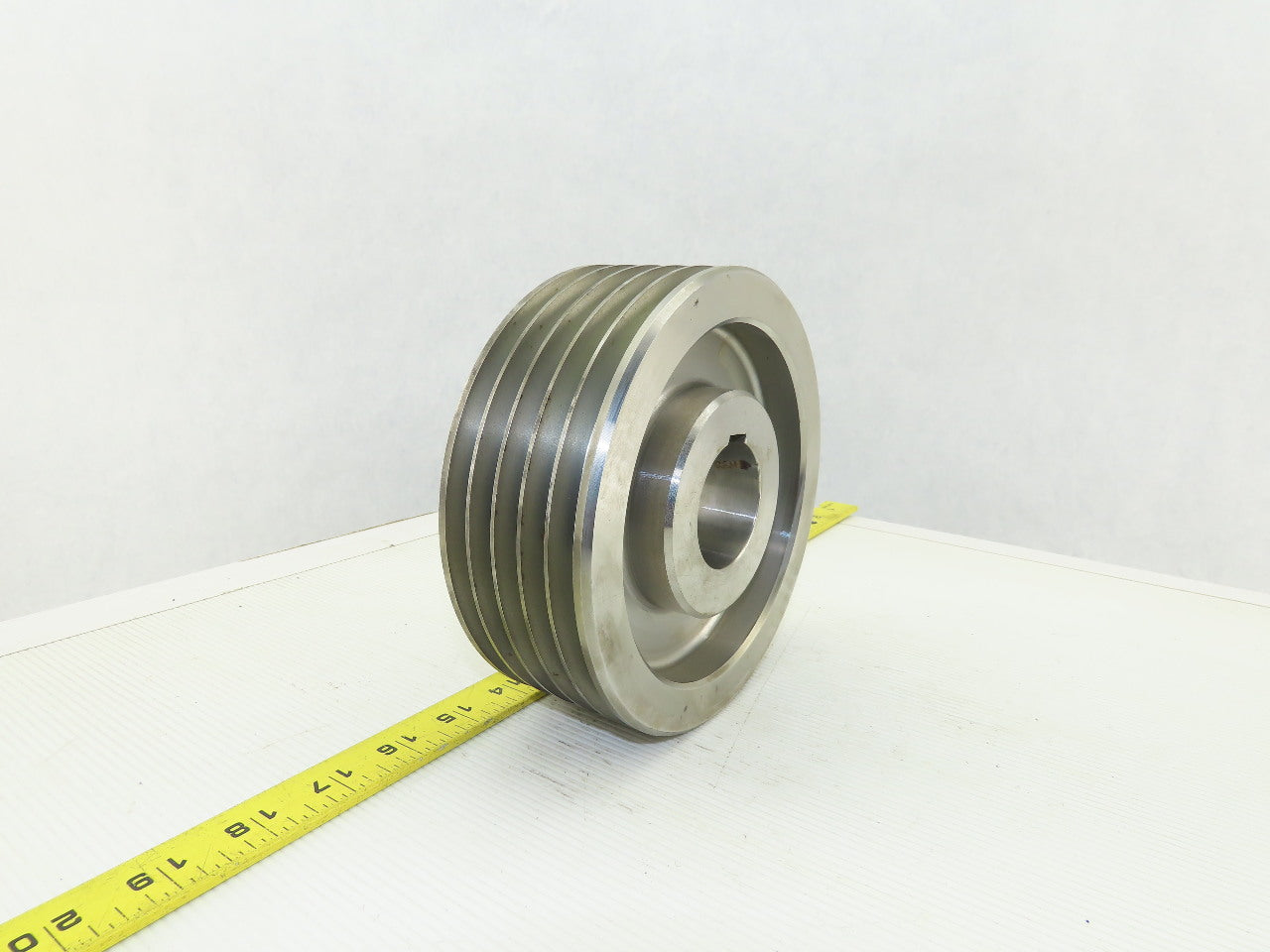 6-3/8" OD 5 Groove 3V Type Belt Pulley Sheave 1-9/16" Bore
