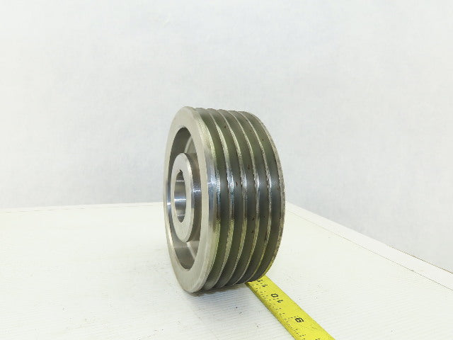 6-3/8" OD 5 Groove 3V Type Belt Pulley Sheave 1-9/16" Bore