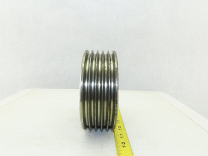 6-3/8" OD 5 Groove 3V Type Belt Pulley Sheave 1-9/16" Bore