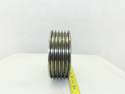 6-3/8" OD 5 Groove 3V Type Belt Pulley Sheave 1-9/16" Bore