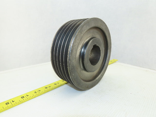 6-3/8" OD 5 Groove 3V Type Belt Pulley Sheave 1-9/16" Bore
