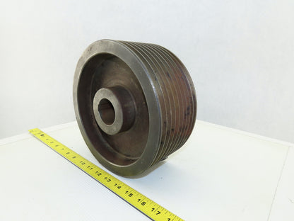 8-13/16" OD 9 Groove 3V Type Belt Pulley Sheave 1-3/8" Bore