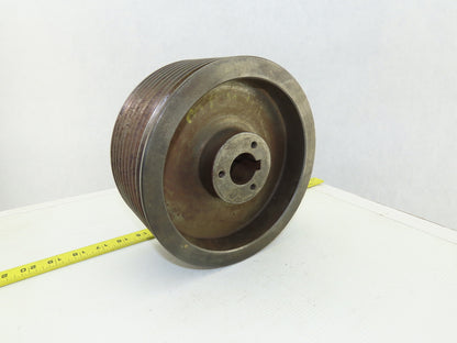 8-13/16" OD 9 Groove 3V Type Belt Pulley Sheave 1-3/8" Bore