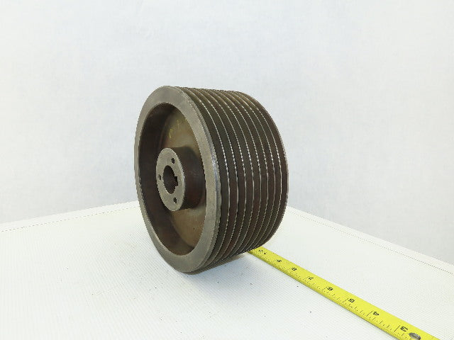 8-13/16" OD 9 Groove 3V Type Belt Pulley Sheave 1-3/8" Bore