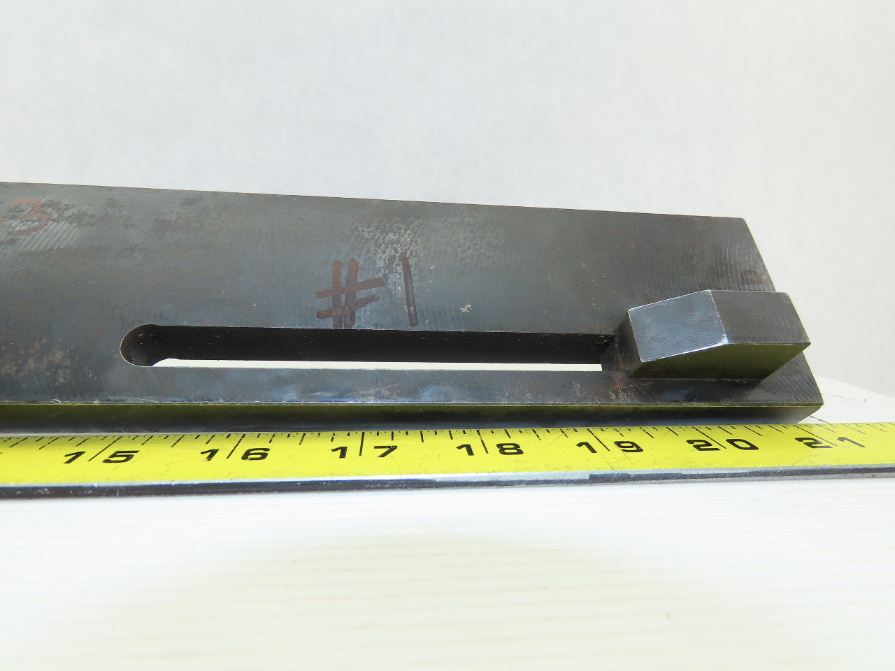 18-1/2" x 2-3/8" Wide 3 Adjustable Position Linear Limit Switch Dog Rail