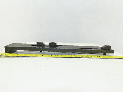 18-1/2" x 2-3/8" Wide 3 Adjustable Position Linear Limit Switch Dog Rail