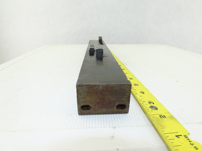 18-1/2" x 2-3/8" Wide 3 Adjustable Position Linear Limit Switch Dog Rail