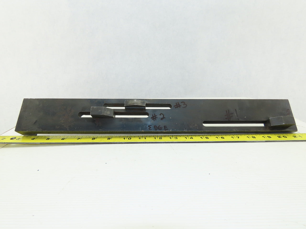 18-1/2" x 2-3/8" Wide 3 Adjustable Position Linear Limit Switch Dog Rail