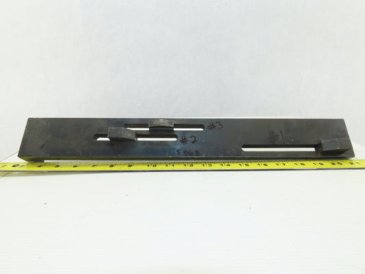 18-1/2" x 2-3/8" Wide 3 Adjustable Position Linear Limit Switch Dog Rail