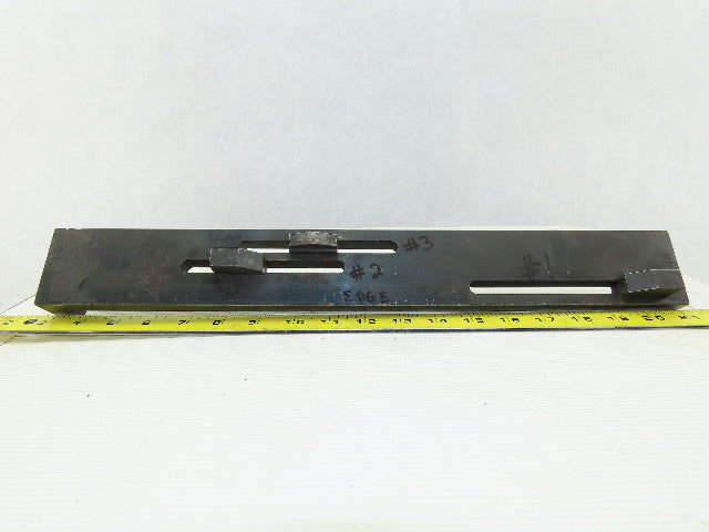 18-1/2" x 2-3/8" Wide 3 Adjustable Position Linear Limit Switch Dog Rail