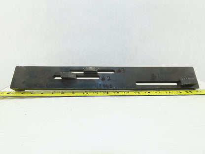 18-1/2" x 2-3/8" Wide 3 Adjustable Position Linear Limit Switch Dog Rail