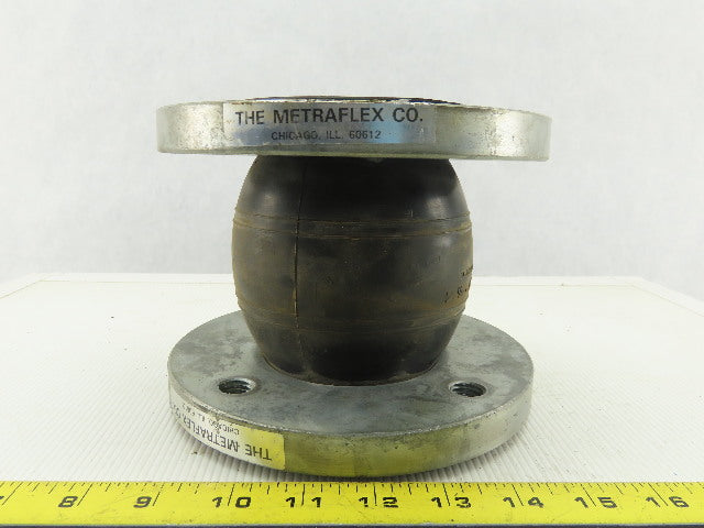 Metraflex 2-1/2" x 5" Raised Rubber Flange Flexible Coupling 150LB