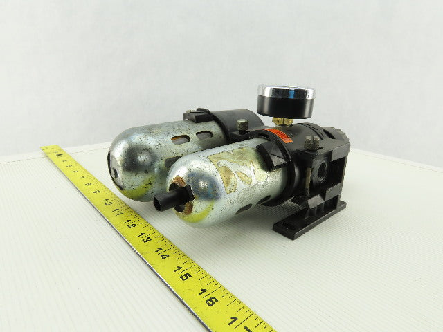 Wilkerson CB6-03-00 Inline Air Filter Lubricator Regulator FRL 0-125 PSI