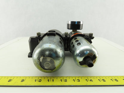 Wilkerson CB6-03-00 Inline Air Filter Lubricator Regulator FRL 0-125 PSI