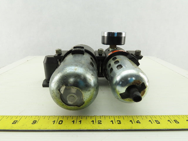 Wilkerson CB6-03-00 Inline Air Filter Lubricator Regulator FRL 0-125 PSI