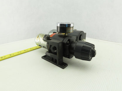 Wilkerson CB6-03-00 Inline Air Filter Lubricator Regulator FRL 0-125 PSI