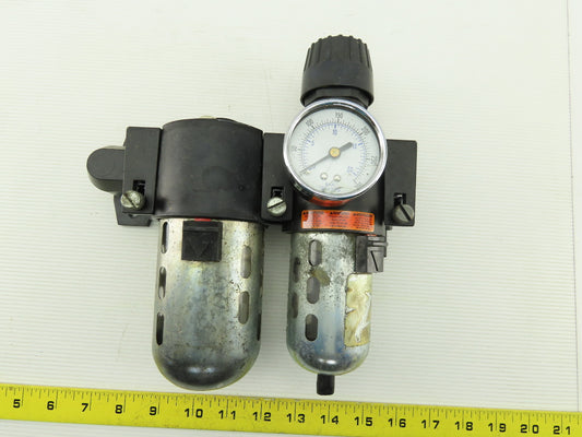 Wilkerson CB6-03-00 Inline Air Filter Lubricator Regulator FRL 0-125 PSI