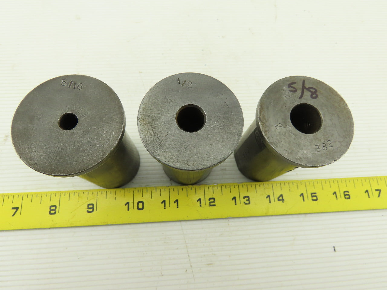 40mm OD x 5/16" 1/2" 5/8" Mixed Lot Tooling Adapter Lot Of 3