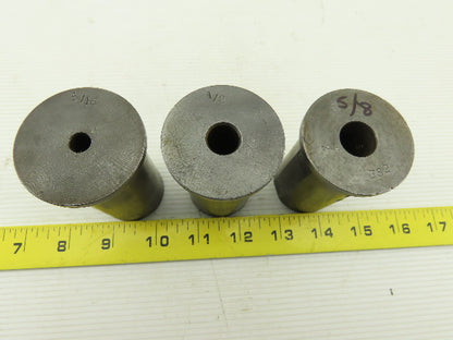 40mm OD x 5/16" 1/2" 5/8" Mixed Lot Tooling Adapter Lot Of 3