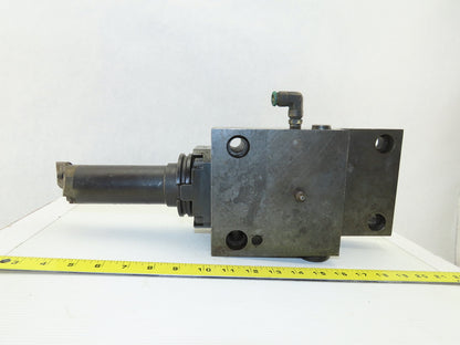 Kennametal D-185460-R01 Hybrid Turret Tool Holder Block Right Hand W/ Tooling