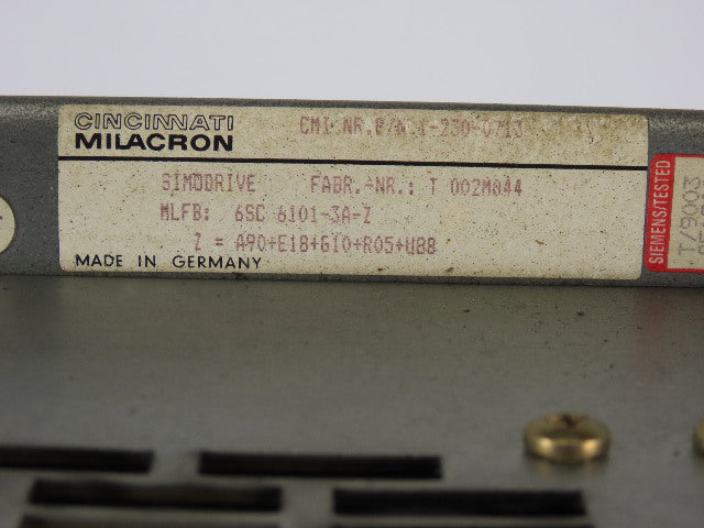 Cincinnati Milacron 6SC-6101-3A-Z 2 Axis Transistor Modulated AC/DC Converter