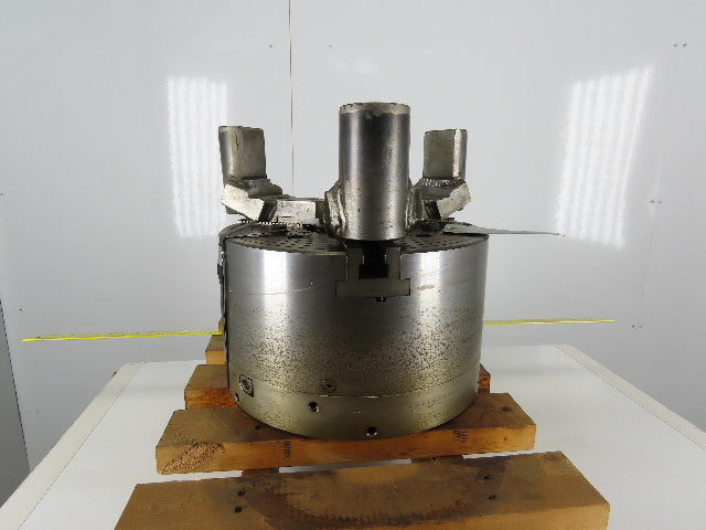 16" Lathe Power Chuck 3 Jaw Serrated 1.5mmx60 Thru Hole 3000RPM 550 PSI