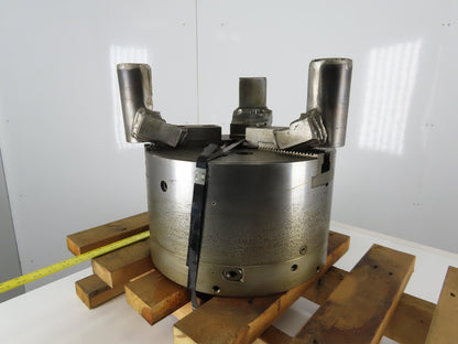 16" Lathe Power Chuck 3 Jaw Serrated 1.5mmx60 Thru Hole 3000RPM 550 PSI