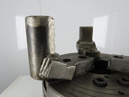 16" Lathe Power Chuck 3 Jaw Serrated 1.5mmx60 Thru Hole 3000RPM 550 PSI