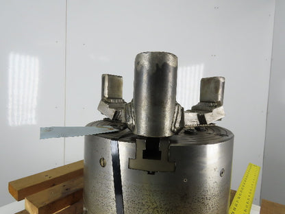 16" Lathe Power Chuck 3 Jaw Serrated 1.5mmx60 Thru Hole 3000RPM 550 PSI