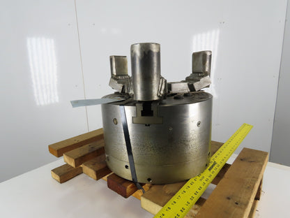 16" Lathe Power Chuck 3 Jaw Serrated 1.5mmx60 Thru Hole 3000RPM 550 PSI