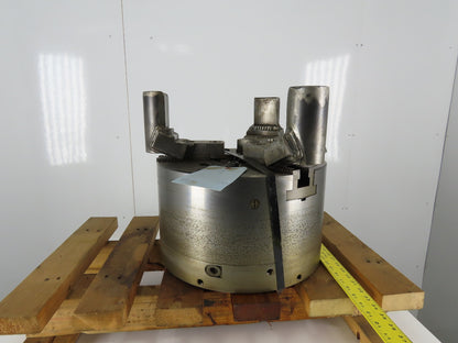 16" Lathe Power Chuck 3 Jaw Serrated 1.5mmx60 Thru Hole 3000RPM 550 PSI