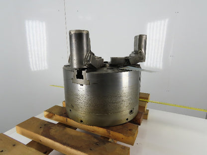 16" Lathe Power Chuck 3 Jaw Serrated 1.5mmx60 Thru Hole 3000RPM 550 PSI