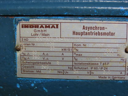 Indramat 2AD160C-B35LB2-BS11/S001 37kW 260V 50Hz AC Main Spindle Motor