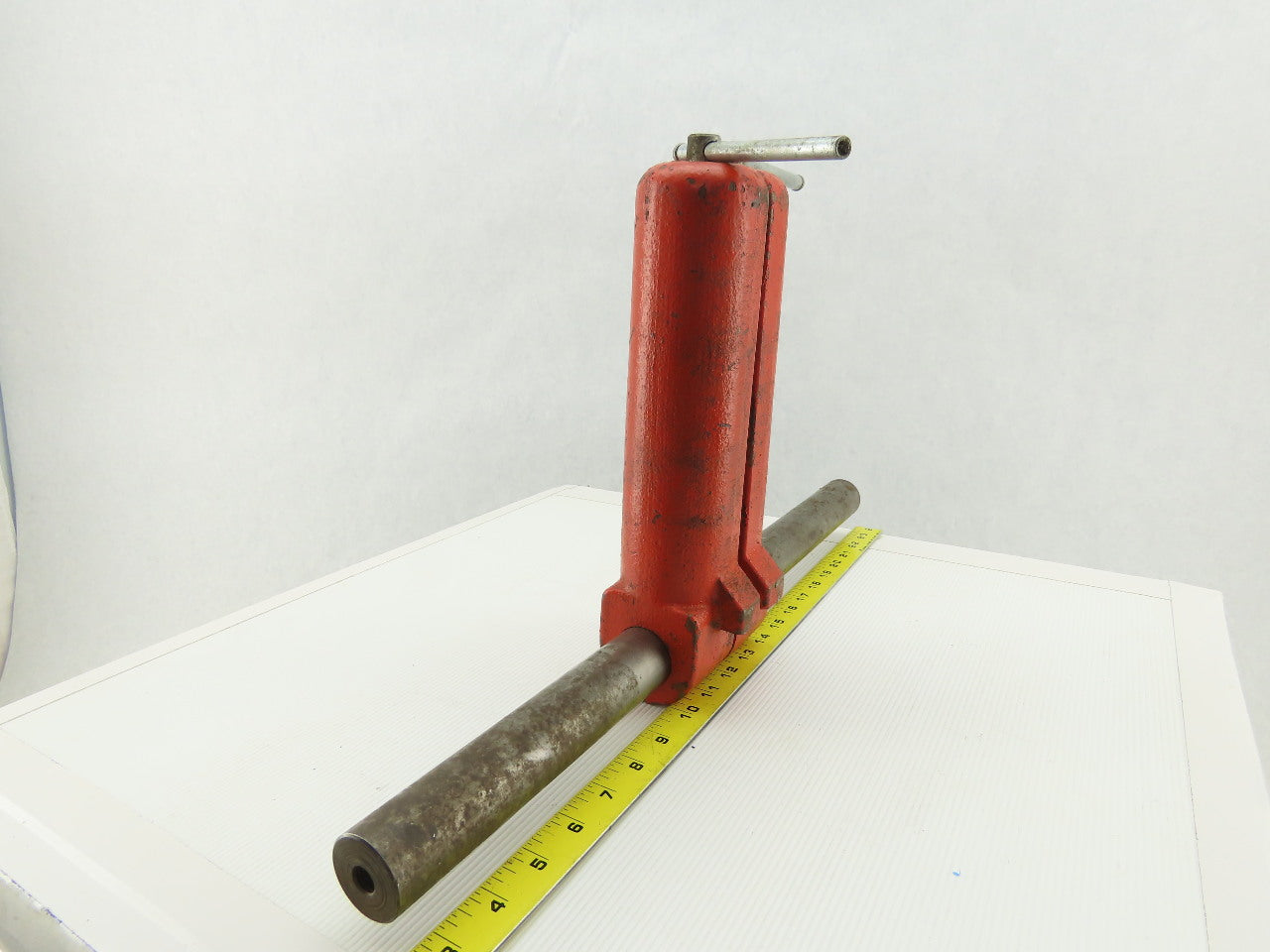 8" Adjustable Width Roller Edge Material Feed Guide Support Assembly