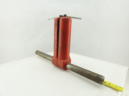 8" Adjustable Width Roller Edge Material Feed Guide Support Assembly